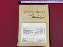 ｃ〇〇　英語　READER´S DIGEST Readings　1958年　レーダーズ ダイジャスト日本支社　語学　/　M2_画像1