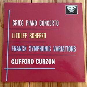 LP 稀少盤 カーゾン ボールト指揮/グリーグ・ピアノ協奏曲 クリフォード・カーゾン,CLIFFORD CURZON/GRIEG:PIANO CONCERTO/DECCA:SXL 2173