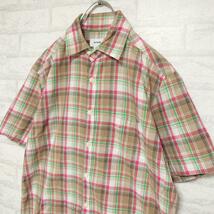 QUADRO クアドロ 日本製 コットンシャツ チェックカラー_画像5