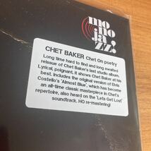 【美品】chet baker on poetry jazz aor チェットベイカー アナログレコード vinyl レア 貴重_画像2