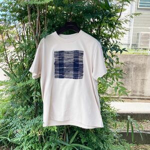 2022 size S 襤褸　リメイク　tシャツ 藍染め　藍染　手織り　オリジナル　野良着　パッチワーク