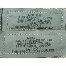 米陸軍・MOLLE II ハンドグレネードポーチ×2個セット・UCP・2008年ロット・デッドストック/未使用品・即決／米軍放出品,手榴弾,ACU_画像4