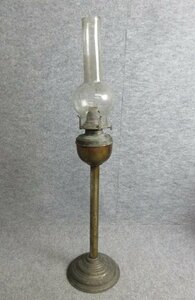 アンティーク 置きランプ [B32927] 高さ74cm 台の直径17cm オイル ランプ 照明