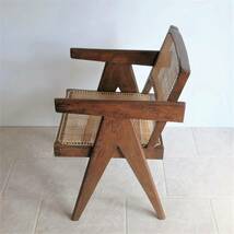 Pierre Jeanneret office Chair オリジナル チャンディガール家具 ピエールジャンヌレ / ル・コルビュジエ ペリアン フランス　-81_画像3