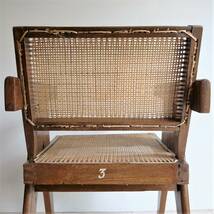 Pierre Jeanneret office Chair オリジナル チャンディガール家具 ピエールジャンヌレ / ル・コルビュジエ ペリアン フランス　-81_画像9