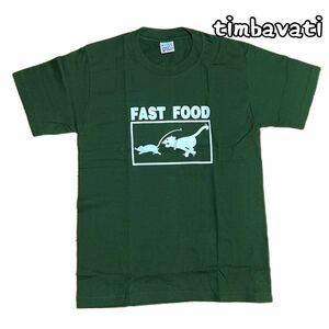 ☆ Новый неиспользованный ☆ [фаст -фуд] Гендерный палоди T -Fork Green Khaki M * Fast Food Dog and Cat