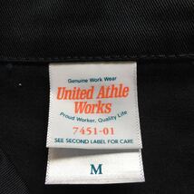 ★【 United Athle Works 】★ ワンポイント刺繍 ショップコート ワークジャケット ステンカラーコート ★サイズM★O648_画像4