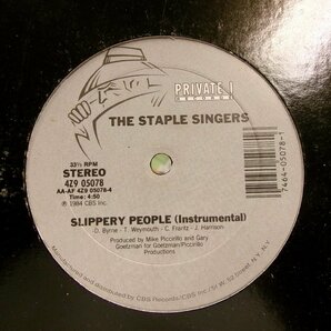 ▲12インチ STAPLE SINGERS / SLIPPERY PEOPLE （CLUB / INST） 輸入盤 PRIVATE 4Z9-05078◇r50729の画像2