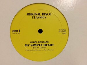 ▲12インチ CAROL DOUGLAS 「MY SIMPLE HEART」 / PHILLIS ST JAMES 「CANDLE LIGHT AFTERNOON 」輸入盤 ORIGINAL DISCO CLASSICS◇r50729