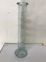 レトロ　ガラス製　花瓶　glass vase　オブジェ　置物　インテリア_画像1