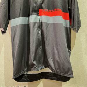 ■中古品・超美品■CASTELLI カステリ A BLOCCO JERSEY ブロッコ ジャージ ライトブラック/レッド-ダークグレー 2XL 22017 ロードバイクの画像3