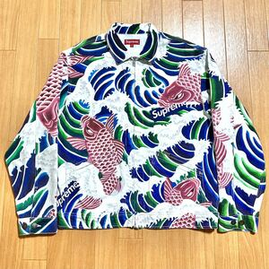 Supreme Waves Work Jacket Multicolor 20SS シュプリーム ウェーブス ワークジャケット マルチカラー ジップブルゾン 黒舐達磨 鯉 2020SS