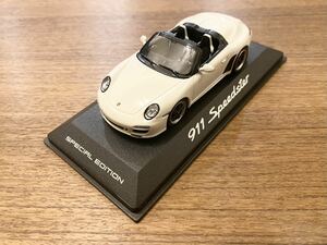 中古品 オリジナルパッケージ付き 1/43 ポルシェ純正 ミニチャンプス ポルシェ 997.2 911 スピードスター ホワイト 限定品