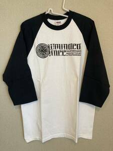 Wounded Knee Skateboards RAGLAN SLEEVE LOGO T-SHIRT M USED ウンデッド ニー ラグランスリーブ Tシャツ anvil WK