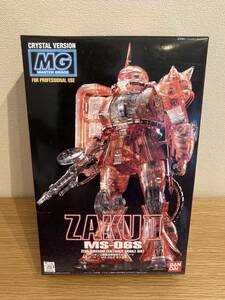 BANDAI GUNPLA MG 1/100 MS-06S ZAKUⅡ CRYSTAL VERSION 未組立 ガンプラ マスターグレード ザクⅡ クリスタルバージョン CHAR AZNABLE