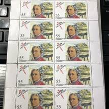 【モーツァルト】　2006年　未使用切手10枚　生誕250年　オーストリア　ザルツブルグ_画像3