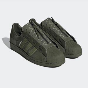 アディダス×ネイバーフッド SS80S NBHD CL-SHOES DARK GREEN 27cm スーパースター　ダークグリーン　コラボ