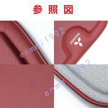 三菱 MITSUBISHI★車用記憶クッション座布団 カーシートクッション 高品質 低反発 ロゴ入り ストレス緩和 滑り止め 1枚 オレンジ_画像3