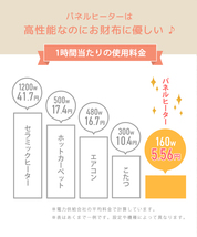 パネルヒーター ブラウン 折りたたみ 足元 デスクヒーター 遠赤外線 最高65℃ タイマー 足元暖房 フットヒーター ペット トイレ デスク下_画像4