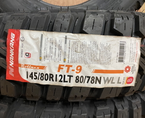 業者向け在庫処分特価　145/80R12LT 80/78N　21年製　ナンカン ロールネックス FT-9　夏タイヤ　4本　NANKANG Rollnex FT-9