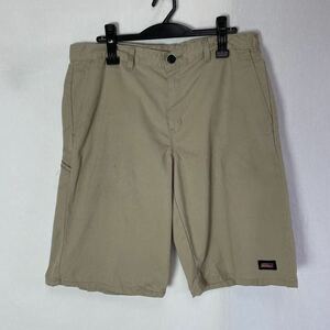 genuine dickies Work shorts old clothes beige Vintage WORKWEAR