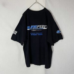 BAYSIDE 半袖プリントTシャツ　古着　XLサイズ　ブラック　アメリカ製　ヴィンテージ