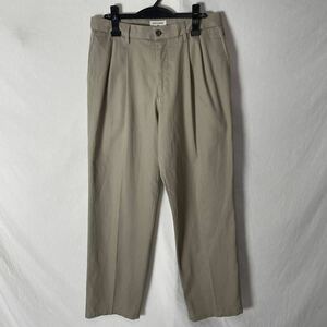 DOCKERS 2タックチノパン　古着　32×34 ベージュ　ヴィンテージ