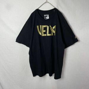 アディダス　半袖プリントTシャツ　古着　XLサイズ　ブラック　クルーネック