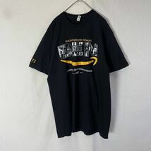 ALSTYLE APPAREL&ACTIVEWEAR 半袖プリントTシャツ　古着　Lサイズ　ブラック_画像1