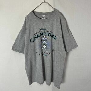 00's DELTA 半袖プリントTシャツ　古着　XLサイズ　グレー　ヴィンテージ