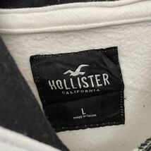 HOLLISTER プリントスウェットシャツパーカー　古Lサイズ　ヴィンテージ プルオーバー　フーディ_画像4