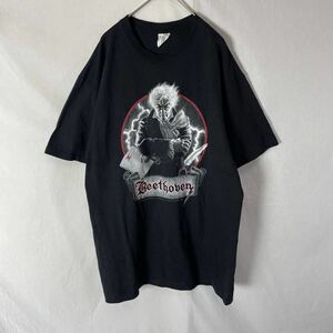 anvil 半袖プリントTシャツ　古着　Lサイズ　ブラック　ヴィンテージ バンドTシャツ