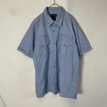 Scandia Woods 半袖ワークシャツ 古着　Lサイズ　ライトブラウン　ヴィンテージ WORKWEAR_画像1