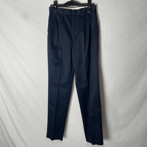 RIVERSIDE 2タックワークパンツ 古着　27サイズ　ダークネイビー　ヴィンテージ WORK WEAR アメリカ製