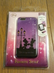 * free shipping * stand mirror attaching *iPhone6s/6* Mickey & minnie hard case * rhinestone ornament attaching * Disney character PG-DCS943MM