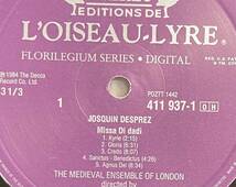 LP Josquin Desprez ジョスカン・デ・プレ The Medieval Ensemble Of London Peter Davies Timothy Davies Missa Faisant Regretz_画像2