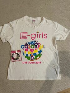 E-girls★イーガルズ　カラフルワールド　カラビナキーホルダー＆半袖Tシャツ