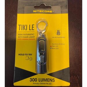 ブラック nitecore tiki 300lumems ミニパワフル携帯ライト