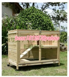  rabbit pet holiday house house wooden chicken small shop breeding a Hill bird cage cat house outdoors .. movement possibility ventilation cleaning easy to do 