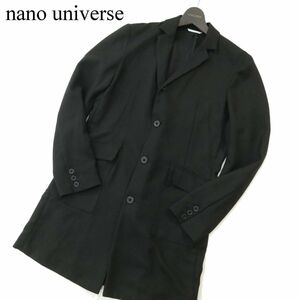 nano universe Nano Universe через год ~ осень-зима шерсть .* Пальто Честерфилд магазин пальто Sz.M мужской чёрный A3T08992_7#O
