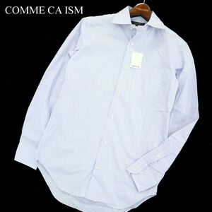 未使用★ COMME CA ISM コムサイズム 通年 sharp model★ ストライプ 長袖 シャツ Sz.M　メンズ　A3T09499_8#C