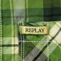 REPLAY リプレイ 通年 長袖 ワーク★ チェック シャツ Sz.XS　メンズ　A3T09523_8#C_画像4