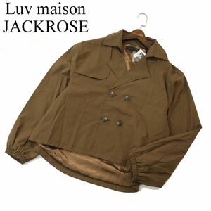 新品★ Luv maison JACKROSE ジャックローズ T/Cキャンバス オーバーサイズ ショート トレンチ ジャケット Sz.L　メンズ　A3T09537_8#O