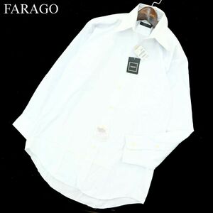 【新品 未使用】 FARAGO ファラゴ 通年 形態安定 長袖 シャツ ワイシャツ Sz.39-78　メンズ　A3T09733_8#C