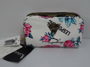 未使用 保管品 LeSportsac JOYRICH ジョイリッチコラボ RECTANGULAR 3144 P023 キャンバス ローズ ポーチ レスポートサック メール便可