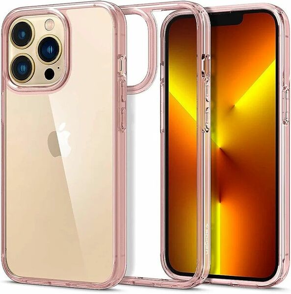 Spigen iPhone13Proケース クリア 衝撃吸収 米軍MIL規格取得 透明 TPU バンパーケース 2重構造 耐衝撃