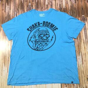 即決・クリックポスト発送・輸入古着・HurleyのTシャツ・SHAKA-BOOMIE・水色・ＸXL