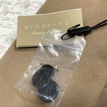 ☆未使用☆ BURBERRY カシミヤ混　ノバチェック　ウール　トレンチコート_画像7