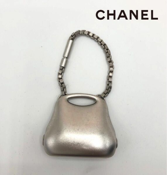 CHANEL シャネル バッグチャーム ヒップバッグモチーフ シルバー