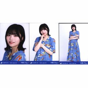 【8/19-13】乃木坂46 公式グッズ 生写真 3枚コンプ　 ヨリチュウヒキ　会場限定　中西アルノ　2023.July-Ⅵ ハワイアン コンプ